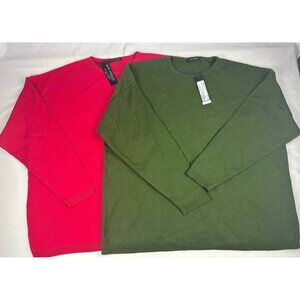 NWT New Orleans Knitwear Bundle Lot of 2 Women's Long Sleeve Sweater Size L